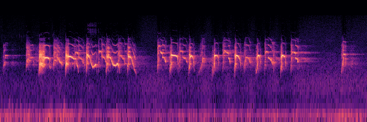 Spectrogram: Coyote Howls With Reverberation